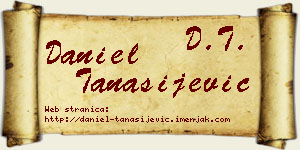 Daniel Tanasijević vizit kartica